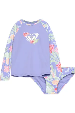 Roxy Tropical Story Ls Lycra Set Sets Sets With Long-sleeved T-shirt Multi/patterned