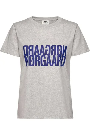 Mads Norgaard Single Organic Trenda P Tee Tops T-shirts & Tops Short-sleeved Grey