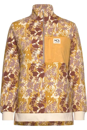 Kari Traa Ruth Midlayer Print Sport Sweatshirts & Hoodies Fleeces & Midlayers Yellow