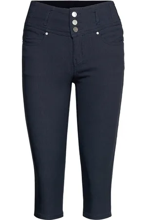 FRANSA Frzalin 12 Ca Bottoms Trousers Capri Trousers Blue