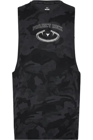 Under Armour Pjt Rck Camo Tank Sport Sport Clothing Sport Tops Sport Tank Tops Black