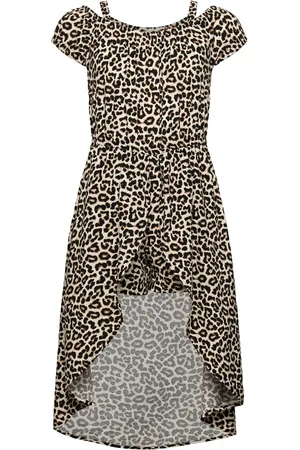 Lindex Dress High And Low With Shorts Dresses & Skirts Dresses Casual Dresses Short-sleeved Casual Dresses Beige