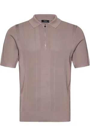 Reiss Bart Tops Polos Short-sleeved Beige