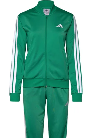 adidas W 3S Tr Ts Sport Women Sport Clothing Sport Sweatshirts & Hoodies Sport Tracksuits-sets Green