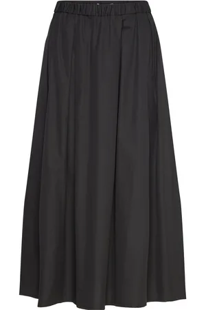 Stylein Jorina Skirt Knælang Nederdel Black