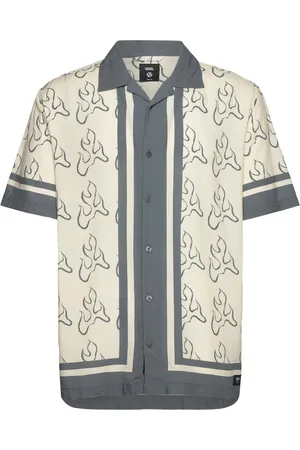 Vans Blaze Border Ss Woven Sport Sport Clothing Sport Tops Sport Shirts Cream