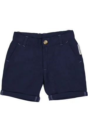 Geggamoja Linen Shorts Bottoms Shorts Navy