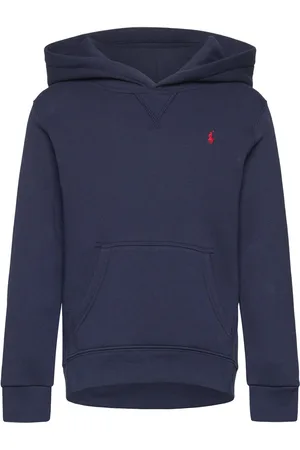 Ralph Lauren Fleece Hoodie Tops Sweatshirts & Hoodies Hoodies Navy