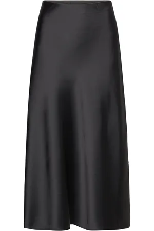 Lindex Skirt Maria Knælang Nederdel Black