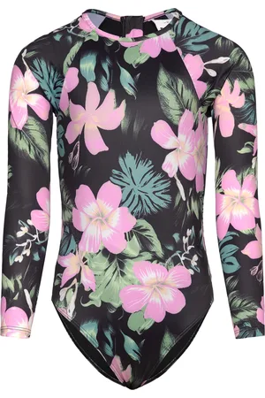 Roxy Shadow Floral Sie Badedragt Badetøj Black