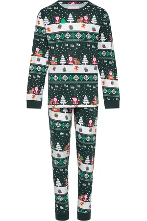 Christmas Sweats The Jolly Good Pyjamas Kids Pyjamassæt Green