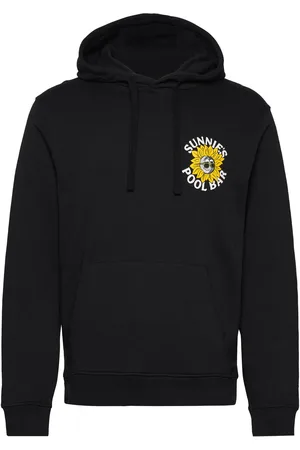Lyle & Scott Sunnies Pool Bar Graphic Pullover Hoodie Tops Sweatshirts & Hoodies Hoodies Black
