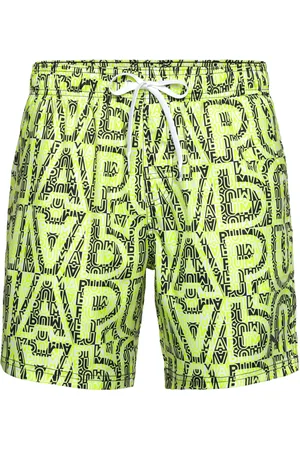 PUMA Men Printed Mid Shorts 1P Sport Sport Clothing Sport Swimwear Sport Swim Shorts Green