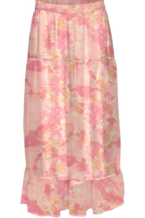 VERO MODA Vmsmilla H/W Ankle Skirt Wvn Ga Lang Nederdel Pink