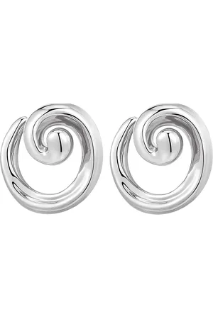 Luv AJ The Seashell Coil Studs- Silver Accessories Jewellery Earrings Studs Silver