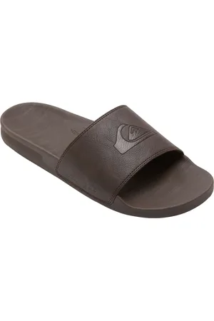 Quiksilver Rivi Nubuck Slide Sport Men Sport Shoes Sport Pool Sliders Brown