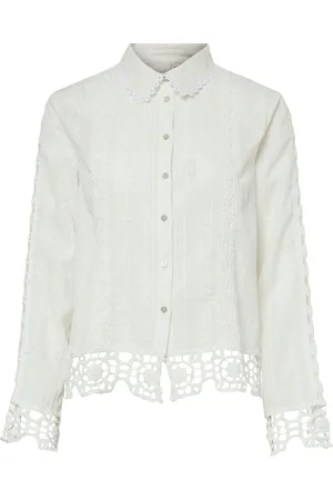 Y.A.S Thia Ls Shirt S. Tops Shirts Long-sleeved White