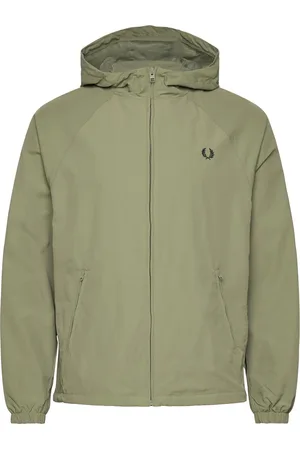 Fred Perry Taslan Hooded Shell Jacket Tynd Jakke Green