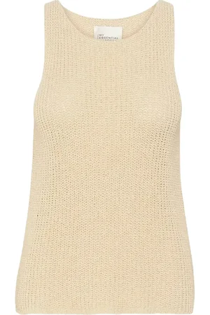 My Essential Wardrobe Divamw Knit Top Tops Knitwear Jumpers Cream