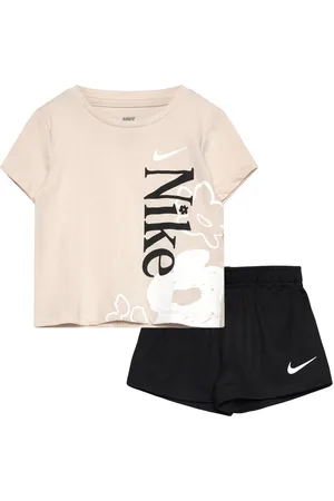 Nike Ks-Knit Short Set Sport Sets With Short-sleeved T-shirt Multi/patterned