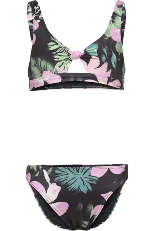 Roxy Shadow Floral Bralette Set Bikini Multi/patterned