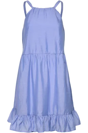 French Connection Hollan Godet Dress Dresses Summer Dresses Blue