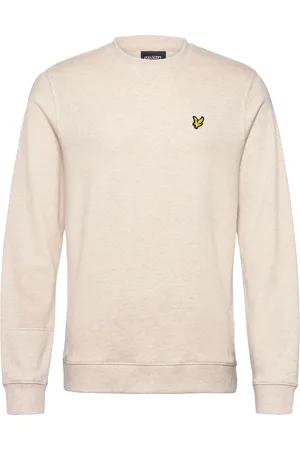 Lyle & Scott Heathered Crew Neck Sweatshirt Tops Sweatshirts & Hoodies Sweatshirts White