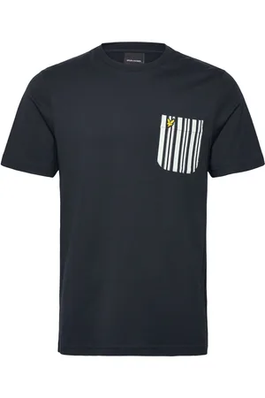 Lyle & Scott Stripe Pocket T-Shirt Tops T-Kortærmet Skjorte Black
