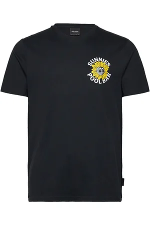 Lyle & Scott Sunnies Pool Bar Graphic T-Shirt Tops T-Kortærmet Skjorte Black