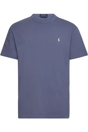 Ralph Lauren Classic Fit Jersey Crewneck T-Shirt Tops T-Kortærmet Skjorte Blue