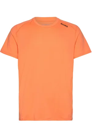 Björn Borg Borg Athletic T-Shirt Sport Men Men Sports Clothes Sport Tops Sport T-Skjorte Orange