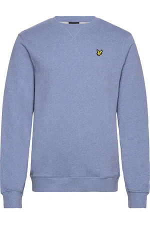 Lyle & Scott Heathered Crew Neck Sweatshirt Tops Sweatshirts & Hoodies Sweatshirts Blue