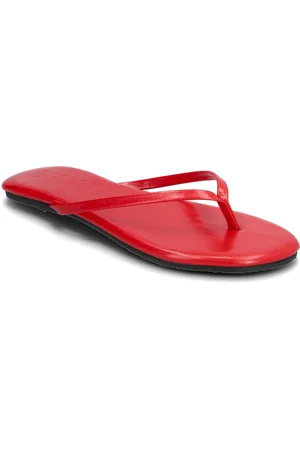 Bianco Biamexico Flip Flop Faux Leather Klipklapper Sandaler Red