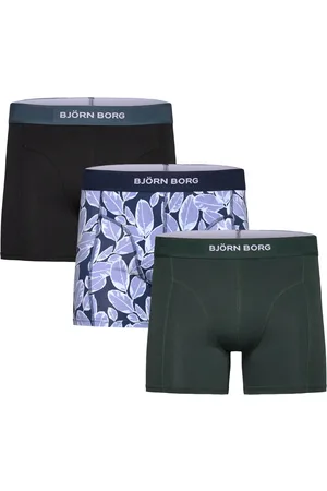 Björn Borg Organic Cotton Stretch Boxer 3P Boxershorts Black