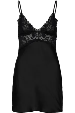 Hunkemöller Sd Satin Lace Ali Bodies Slip Black