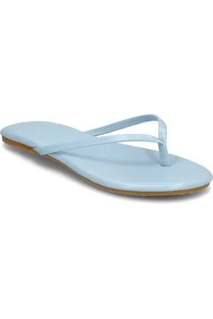 Bianco Biamexico Flip Flop Faux Leather Klipklapper Sandaler Blue