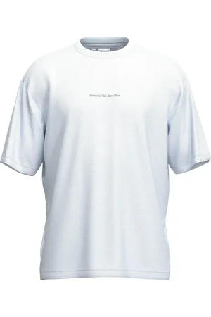 SELECTED Slhlooseoscar Graphic Ss O-Neck Tee Tops T-Kortærmet Skjorte White