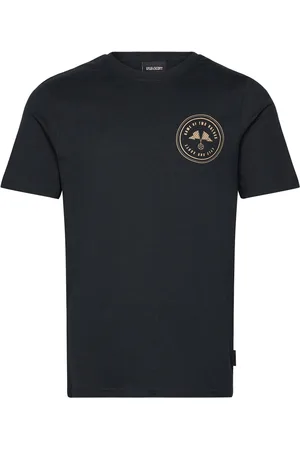 Lyle & Scott Game Of Two Halves Graphic T-Shirt Tops T-Kortærmet Skjorte Black