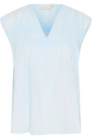 Kaffe Kathua Blouse Tops Blouses Sleeveless Blue