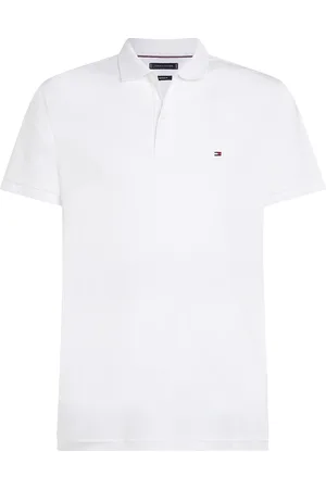 Tommy Hilfiger Liquid Cotton Essential Reg Polo Tops Polos Short-sleeved White