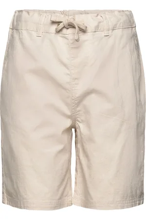 Lyle & Scott Linen Short Bottoms Shorts Cream