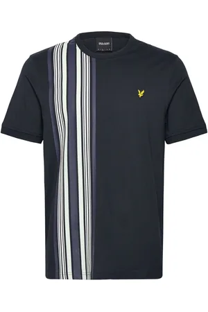 Lyle & Scott Deck Stripe T-Shirt Tops T-Kortærmet Skjorte Black