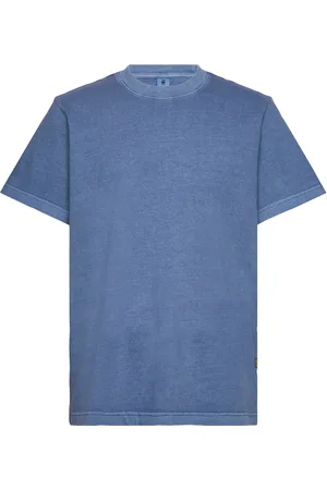 G-Star Overdyed Center Chest Loose R T Tops T-Kortærmet Skjorte Blue