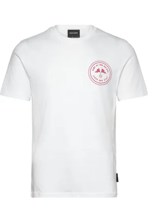 Lyle & Scott Game Of Two Halves Graphic T-Shirt Tops T-Kortærmet Skjorte White
