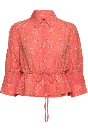 French Connection Gretta Shirt Tops Shirts Long-sleeved Orange