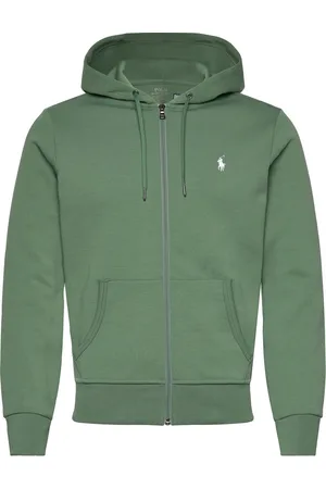 Ralph Lauren Double-Knit Full-Zip Hoodie Tops Sweatshirts & Hoodies Hoodies Green