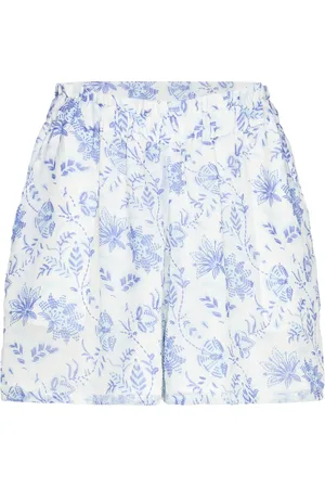 French Connection Serenity Hallie Crinkle Skort Bottoms Shorts Casual Shorts Blue
