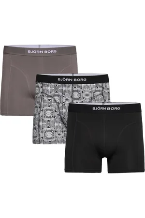 Björn Borg Organic Cotton Stretch Boxer 3P Boxershorts Black
