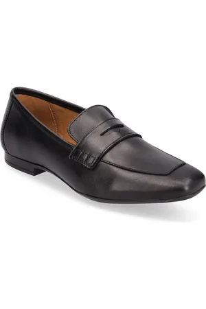 Bianco Bialilly Loafer Leather Loafers Flade Sko Black