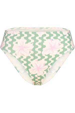 Roxy Hibiscus Daze Midwaist Bikini Sport Sport Clothing Sport Swimwear Sport Bikinis Green
